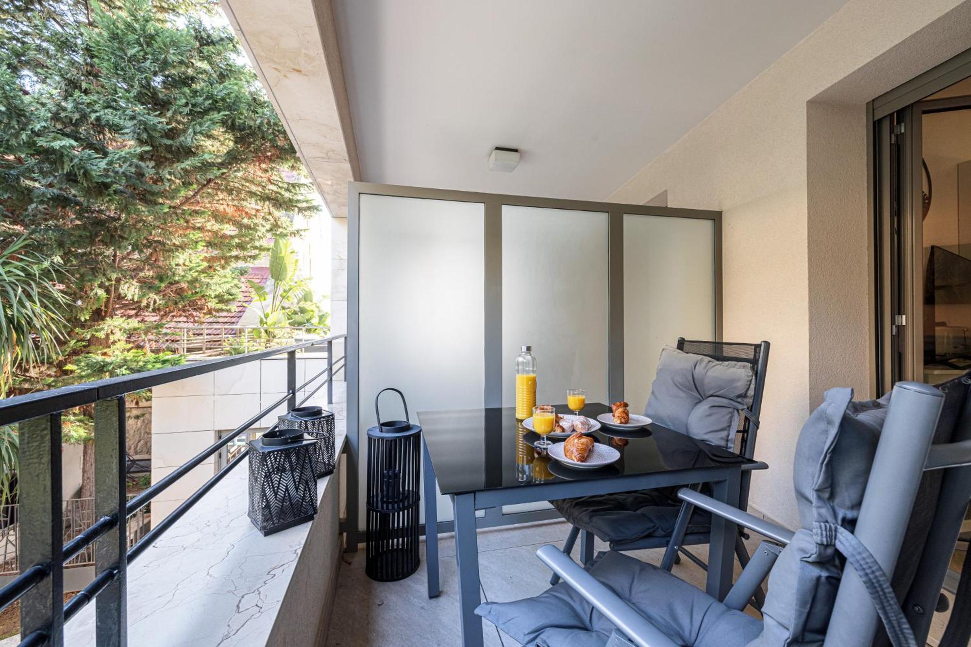 Studio Centre Terrasse Climatisation 50M Plage マントン エクステリア 写真
