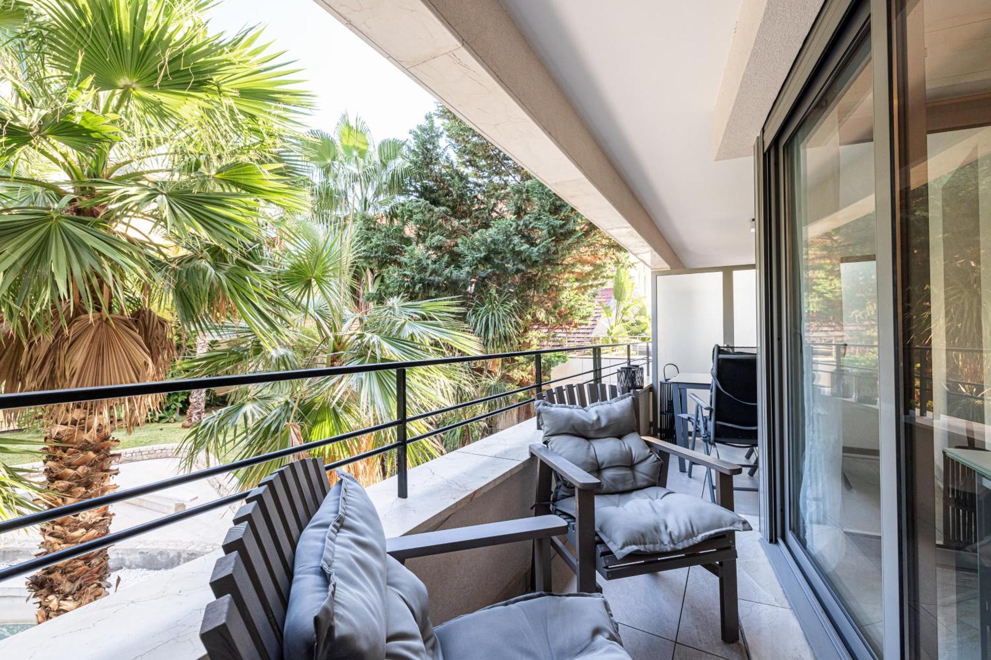 Studio Centre Terrasse Climatisation 50M Plage マントン エクステリア 写真