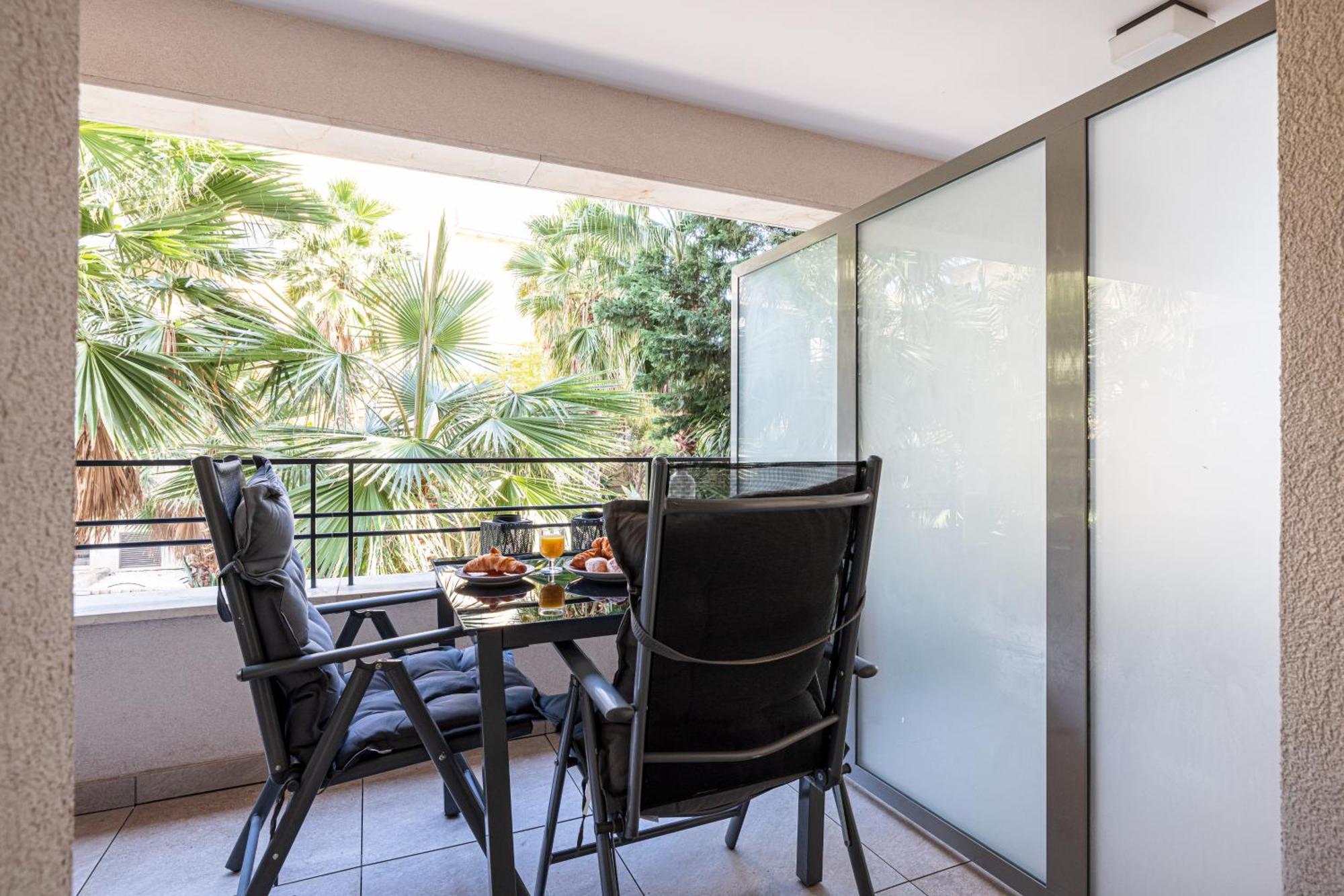 Studio Centre Terrasse Climatisation 50M Plage マントン エクステリア 写真